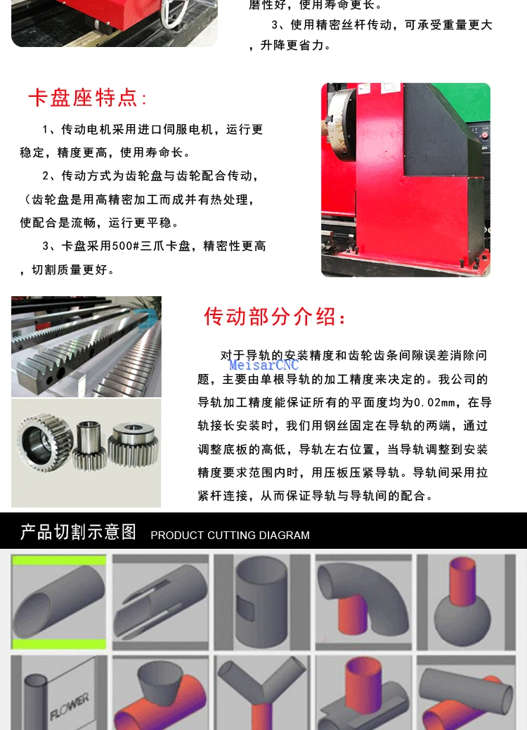 gas flame cutting machine